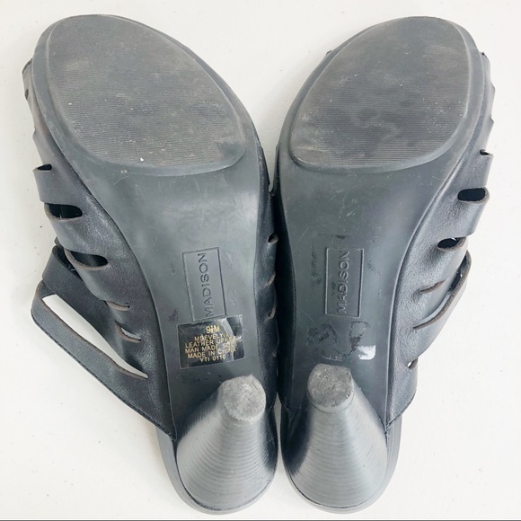 Madison Black Sandals Size 9.5 M - Picture 8 of 8